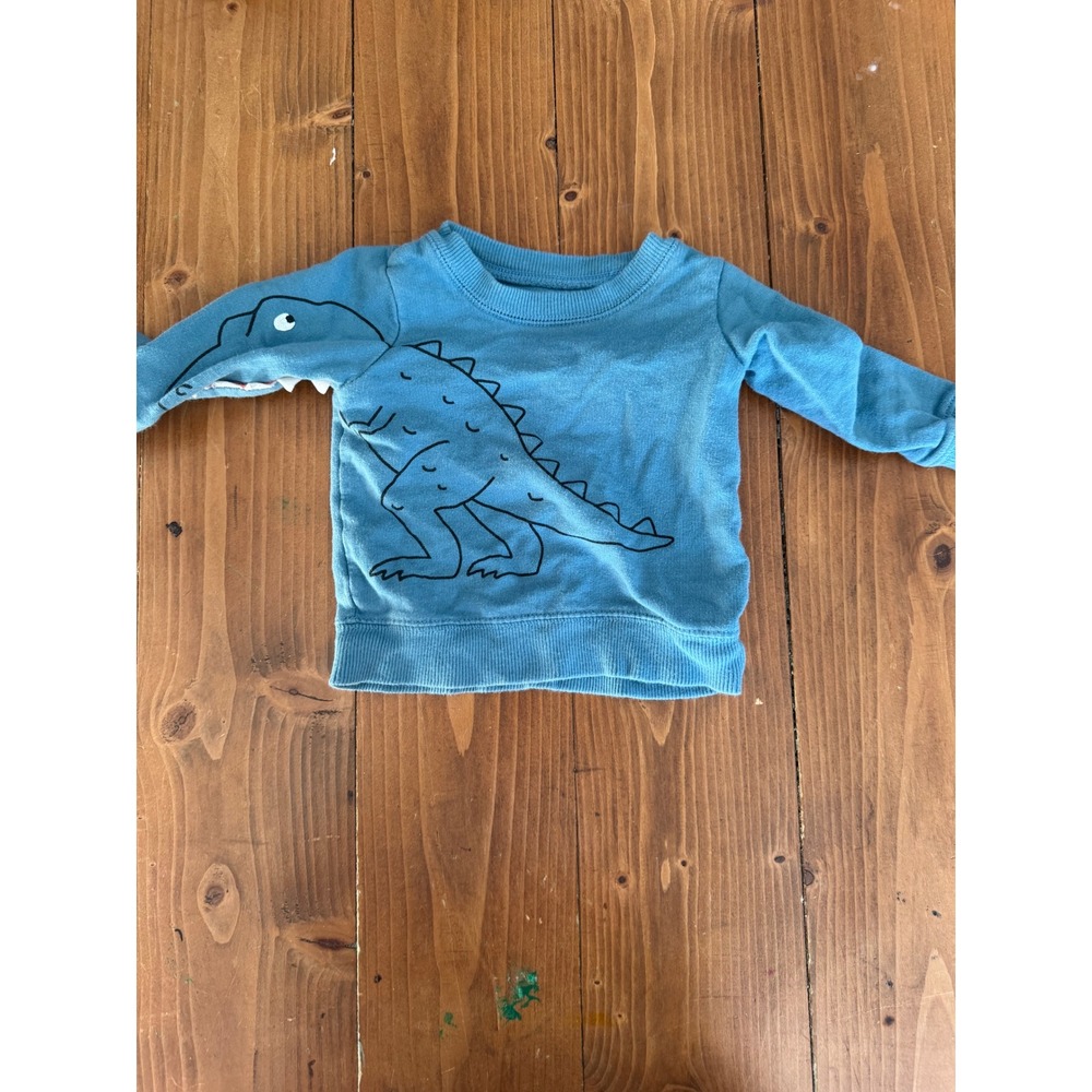 Kids Blue Dinosaur Long Sleeve Sweatshirt Baby Toddler‎ 9M